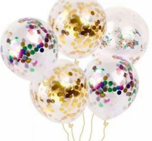 Balony z konfetti 5szt