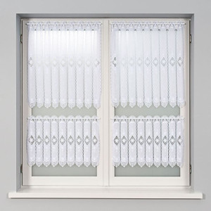 Zazdrostka biała z aplikacją 015590  45 cm.