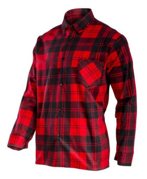 Koszula flanelowa czerwona, 170g/m2, "l", ce, lahti