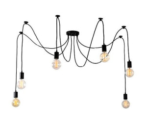 Lampa sufitowa 6 ramion żyrandol