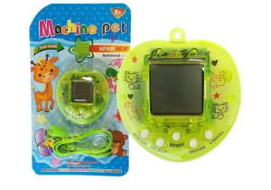 Gra Elektroniczna Tamagotchi  Zielona z krótkim łańcuszkiem
