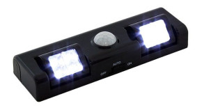 Lampka 8 led czujnik ruchu czarna