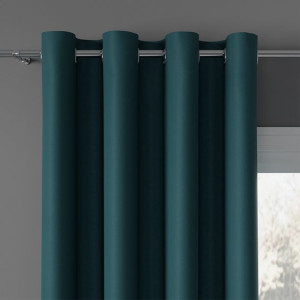 Tkanina dekoracyjna blackout DONA, kolor petrol  280 cm.