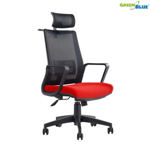 Fotel biurowy ergonomiczny regulowany zagłówek i podparcie pleców, wieszak
