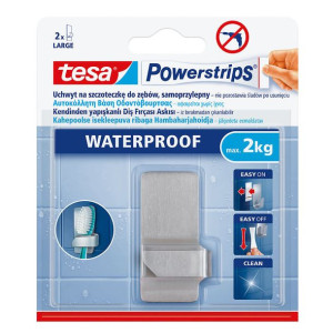 Haczyk samoprzylepny powerstrips waterproof 1szt.do szczote.
