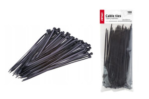 Taśmy opaski kablowe czarne 4,8x200mm - 100 szt.