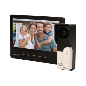 Zestaw wideodomofonowy, bezsłuchawkowy, kolor, LCD 7", czarny, IMAGO