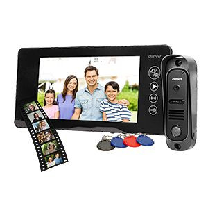 Zestaw wideodomofonowy bezsłuchawkowy, kolor, 7" LCD, pin hole, pamięć, z c
