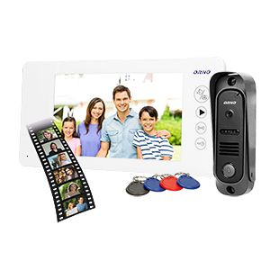 Zestaw wideodomofonowy bezsłuchawkowy, kolor, 7" LCD, pin hole, pamięć, z c