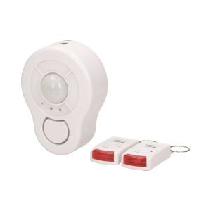 Mini alarm bezprzewodowy sufitowy z wbudowaną syreną sterowany pilotem, 5m,