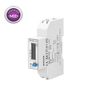 1-fazowy licznik energii elektrycznej, 100A, MID, 1 moduł, DIN TH-35mm