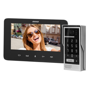 Zestaw wideodomofonowy, bezsłuchawkowy, kolor, LCD 7", interkom, z szyfrato