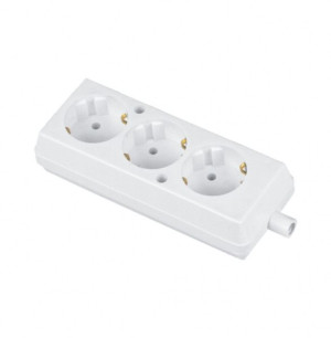 Gniazdo wtyczkowe 3x2P+Z Schuko