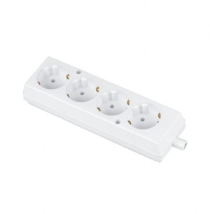 Gniazdo wtyczkowe 4x2P+Z Schuko