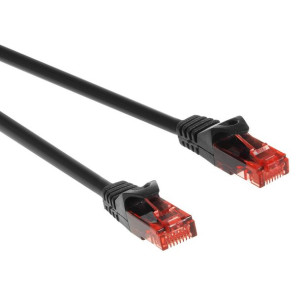 MCTV-300 B 47253 Przewód kabel patchcord UTP cat6 wtyk-wtyk 0,5m czarny