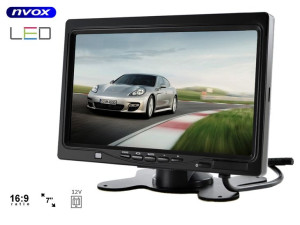 NVOX HM 716 HD monitor zagłówkowy lub wolnostojący LCD 7cali cali HD AV z R