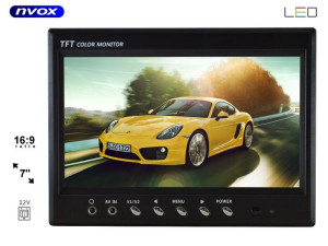 NVOX HT 970 Monitor samochodowy cofania lub zagłówkowy LCD 7cali cali monit