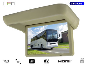 Monitor podwieszany podsufitowy automatycznie opuszczany led 22cali full hd