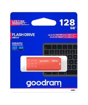 Pendrive Goodram USB 3.0 128GB pomarańczowy