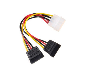 Kabel adapter zasilania Molex 2xSATA 15 cm Maclean