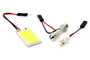 01621 Żarówki Led Classic T10 W5W C5W 1xCOB-18 12V Light board
