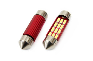 Led canbus 12smd 4014 festoon 36mm white 12v-24v