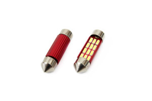 01633 Led Canbus 12SMD 4014 Festoon 39mm White 12V/24V 2 sztuki