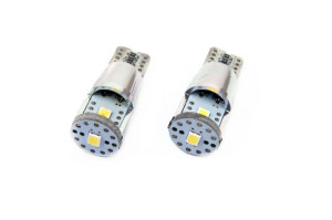 01637 Led Canbus 3SMD 2835 T10e (W5W) Alu White 12V/24V 2 sztuki