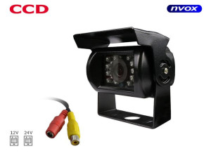Samochodowa kamera cofania CCD SHARP w metalowej obudowie 12V 24V... (NVOX