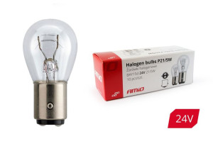 01007 Żarówki halogenowe P21/5W BAY15D 24V 21W/5W 10 sztuk