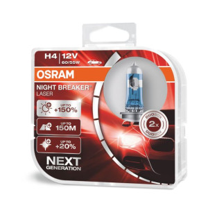 O-64193NL-HCB Żarówki halogenowe Osram H4 12V 60/55W P43t Night Breaker Las