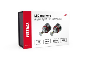 Led marker h8 20w gold