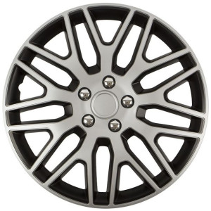 Kołpak dakar nc 14" silver&black ze śrubami chrom