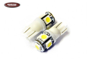 01284 Żarówki Led Standard T10 W5W 5xSMD 5050 12V 2 sztuki