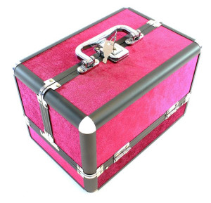 CA4P Kufer 25x17x17cm purpurowy kosmety