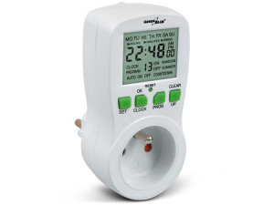 Włącznik czasowy - timer cyfrowy GreenBlue GB107 16 programów max 240 progr