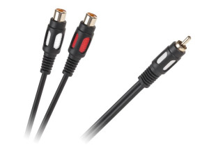Kabel 1RCA-2 gniazda RCA  25cm