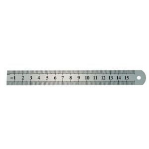 Przymiar stalowy sztywny, dwustronnie skalowany 330*28mm