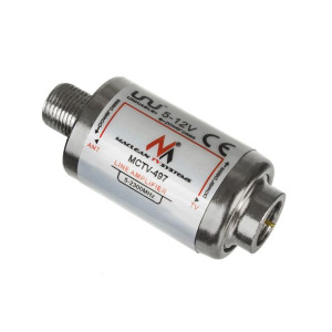 Wzmacniacz antenowy liniowy DVB-T/T2 20dB Maclean MCTV-497 5-12V szerokopas
