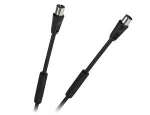 Kabel TV-Video czarny z filtrami 10m
