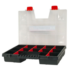 Organizer DIY z rączką 15 przegródek, 65x290x390 mm, Proline