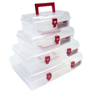 Organizer z rączką 6 przegród  400x298x85 mm, Proline