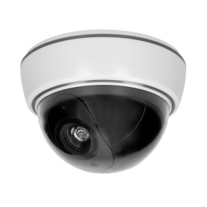 Atrapa kopułowej kamery monitorującej bez podczerwieni CCTV, bateryjna