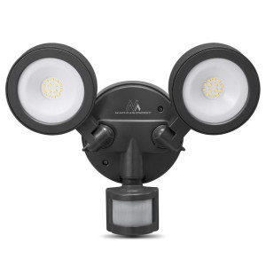 Ścienna lampa LED z czujnikiem PIR Maclean Energy MCE368 - PC+ALU, 20W (190