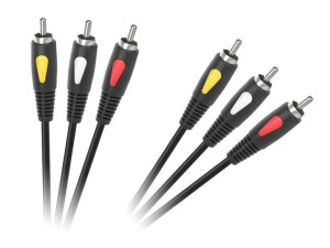 KPO4002-3.0 Kabel 3RCA-3RCA 3.0m Cabletech Eco-Line