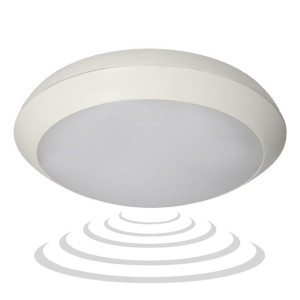 Plafon ZEFIR LED z mikrofalowym czujnikiem ruchu, biały, 25W