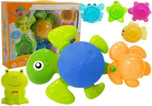 Zestaw do Kąpieli Żółwiki Rozgwiazdy Plastikowe Wodospad