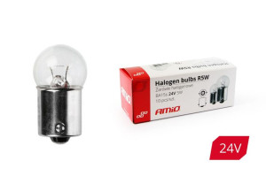 01003 Żarówki halogenowe R5W BA15s 24V 10 sztuk