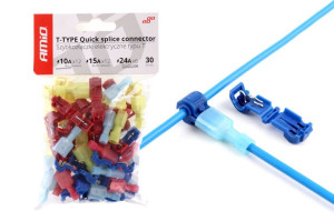 Szybkozłączki elektryczne typ-t 30szt mix