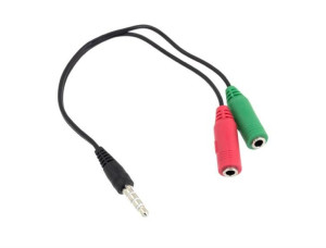 Kabel 2 x mini jack 3,5mm audio 4  pin